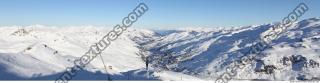 Photo Texture of Background Snowy Mountains